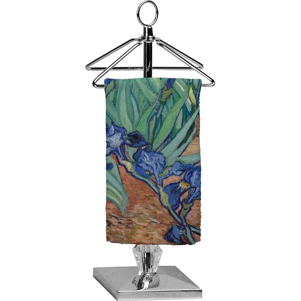 Custom Irises (Van Gogh) Finger Tip Towel - Full Print