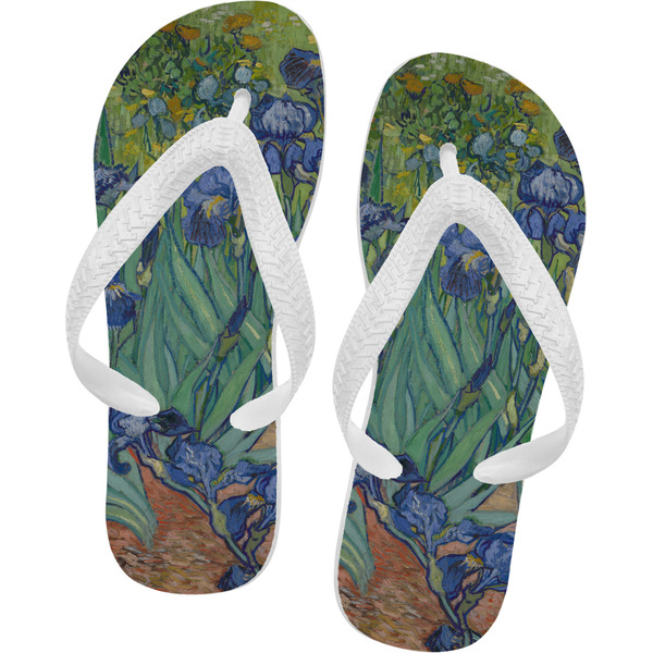 Custom Irises (Van Gogh) Flip Flops - XSmall