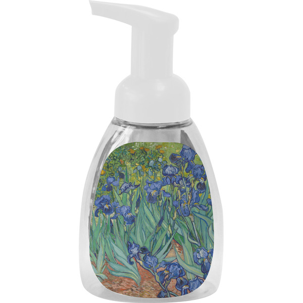 Custom Irises (Van Gogh) Foam Soap Bottle - White