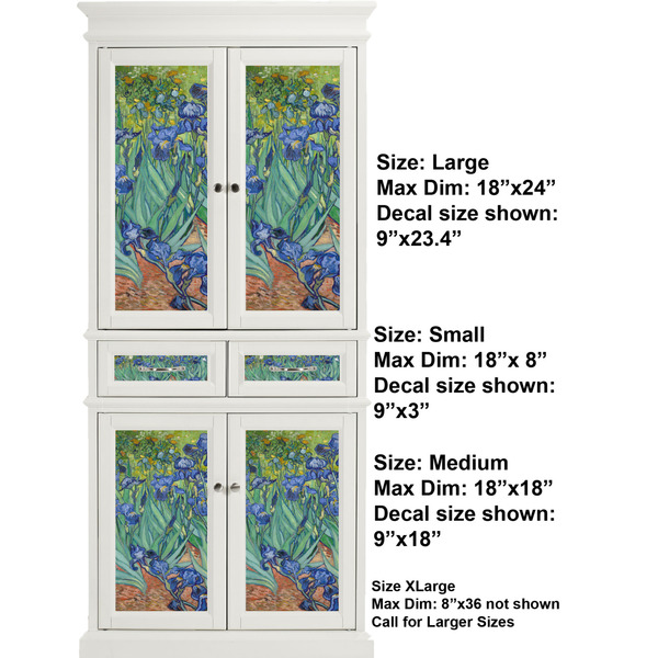 Irises (Van Gogh) Full Cabinet (Show Sizes)