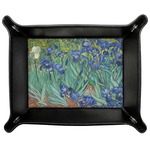 Irises (Van Gogh) Genuine Leather Valet Tray
