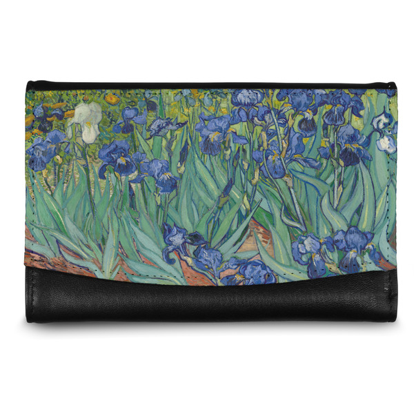 Custom Irises (Van Gogh) Genuine Leather Women's Wallet - Small