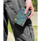 Irises (Van Gogh) Genuine Leather Womens Wallet - In Context