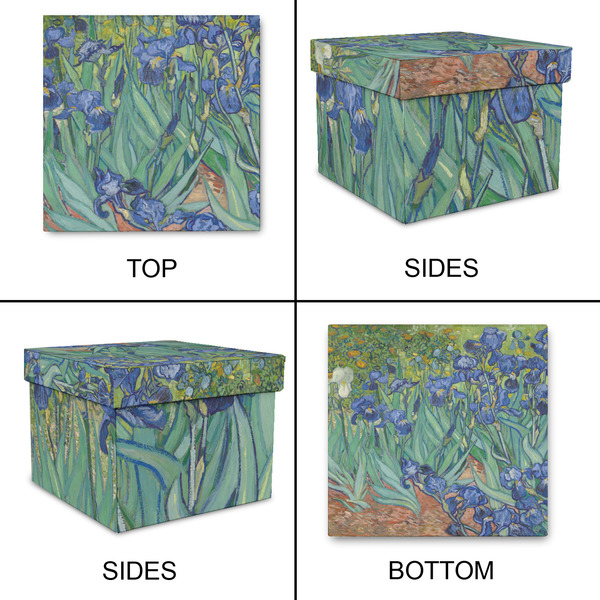 Irises (Van Gogh) Gift Boxes with Lid - Canvas Wrapped - Large - Approval