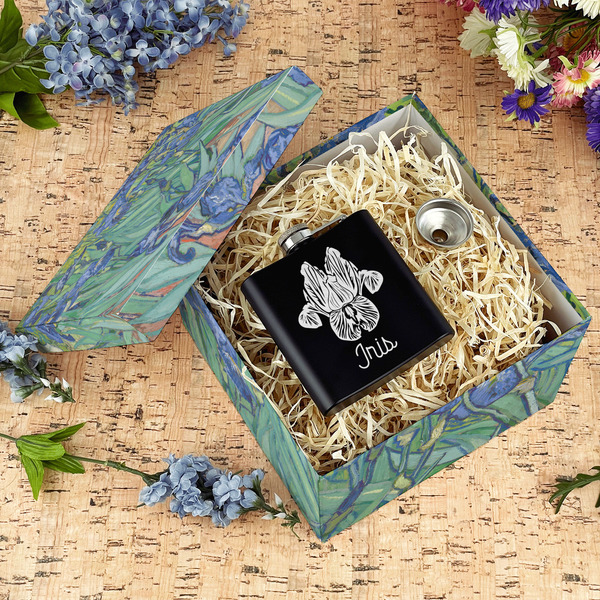 Irises (Van Gogh) Gift Boxes with Lid - Canvas Wrapped - Large - In Context