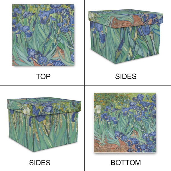 Irises (Van Gogh) Gift Boxes with Lid - Canvas Wrapped - Medium - Approval