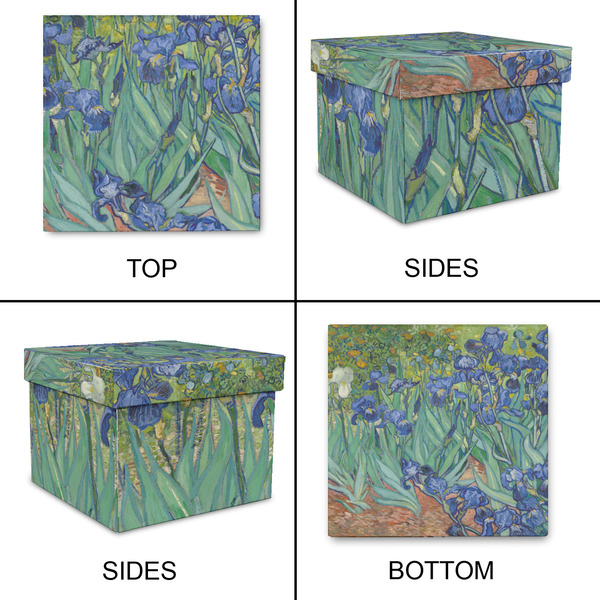 Irises (Van Gogh) Gift Boxes with Lid - Canvas Wrapped - Small - Approval