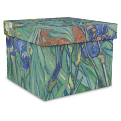Irises (Van Gogh) Gift Box with Lid - Canvas Wrapped - X-Large