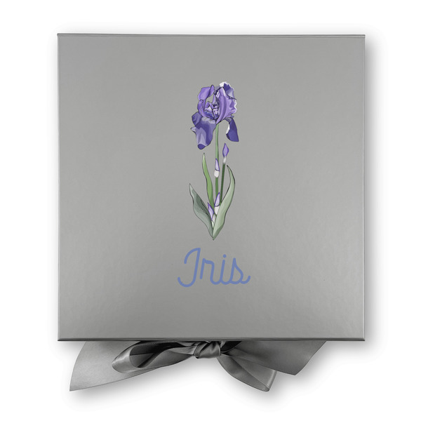 Irises (Van Gogh) Gift Boxes with Magnetic Lid - Silver - Approval