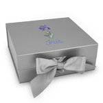Irises (Van Gogh) Gift Box with Magnetic Lid - Silver