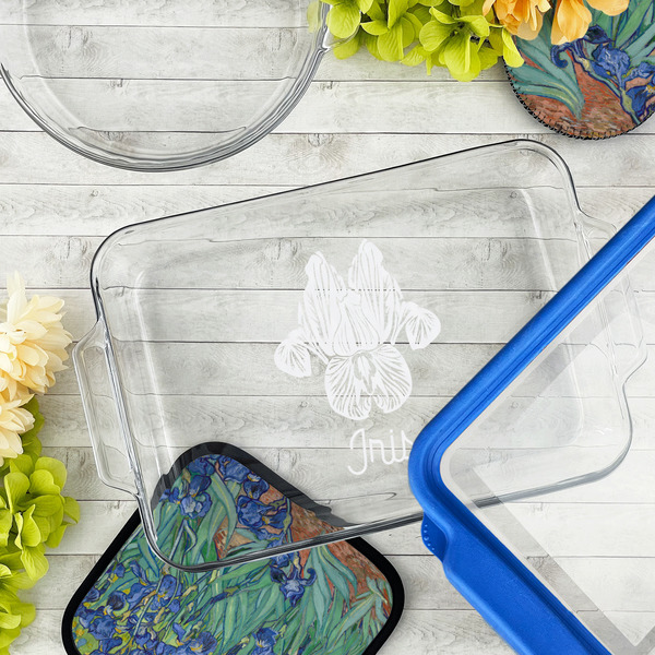 Irises (Van Gogh) Glass Baking Dish - LIFESTYLE (13x9)