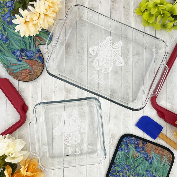 Irises (Van Gogh) Glass Baking Dish Set - LIFESTYLE