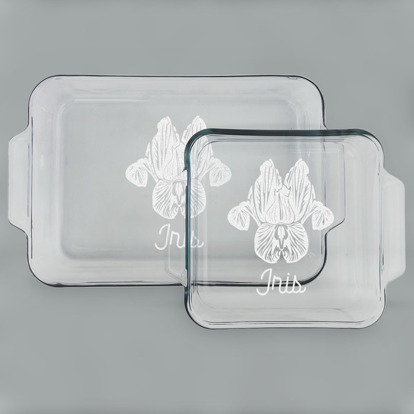 Irises (Van Gogh) Glass Baking Dish Set - MAIN (set)