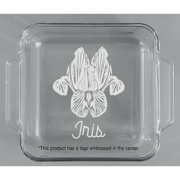 Irises (Van Gogh) Glass Cake Dish - APPROVAL (8x8)