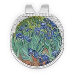 Irises (Van Gogh) Golf Ball Marker - Hat Clip - Silver