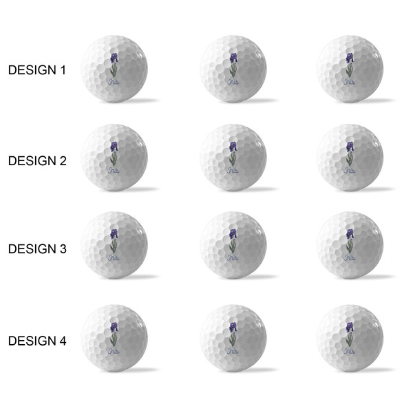 Irises (Van Gogh) Golf Balls - Generic - Set of 12 - APPROVAL