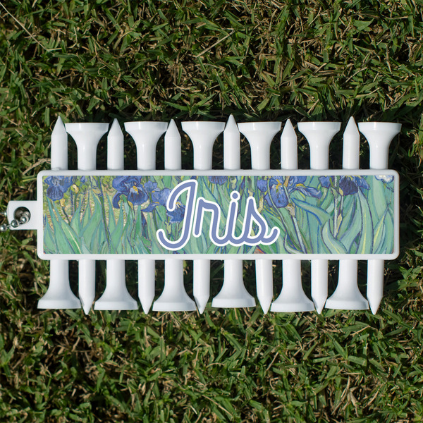 Irises (Van Gogh) Golf Tees & Ball Markers Set - Front