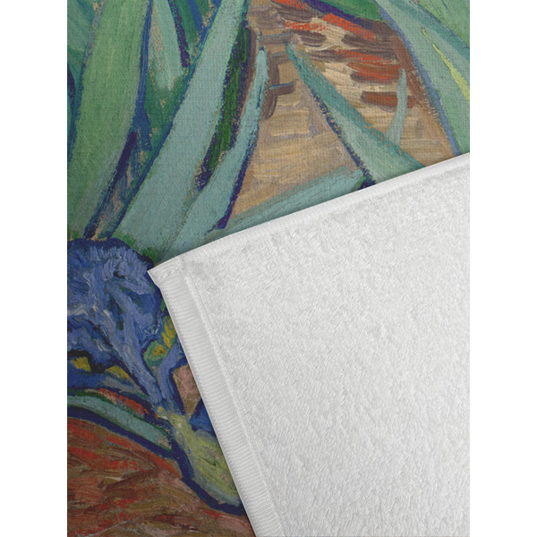 Irises (Van Gogh) Golf Towel - Detail