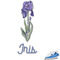 Irises (Van Gogh) Graphic Iron On Transfer