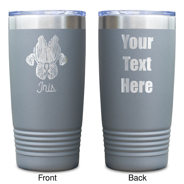 Irises (Van Gogh) Gray Polar Camel Tumbler - 20oz - Double Sided - Approval