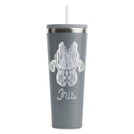 Irises (Van Gogh) RTIC Everyday Tumbler with Straw - 28oz - Grey - Single-Sided