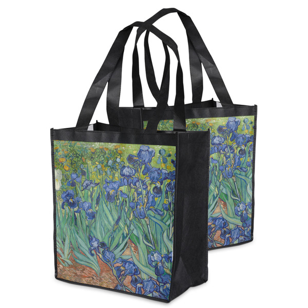 Irises (Van Gogh) Grocery Bag - MAIN