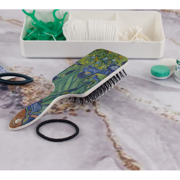 Irises (Van Gogh) Hair Brush - In Bathroom