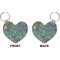 Irises (Van Gogh) Heart Keychain (Front + Back)