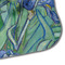 Irises (Van Gogh) Hooded Baby Towel- Detail Corner