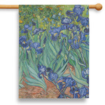 Irises (Van Gogh) 28" House Flag - Double Sided