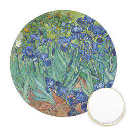 Irises (Van Gogh) Printed Cookie Topper - Round