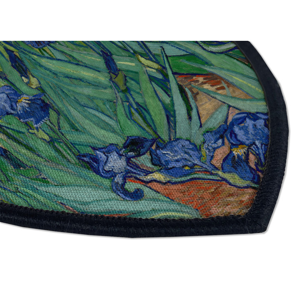 Irises (Van Gogh) Iron on Shield 3 Detail