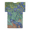 Irises (Van Gogh) Jersey Bottle Cooler - BACK (flat)