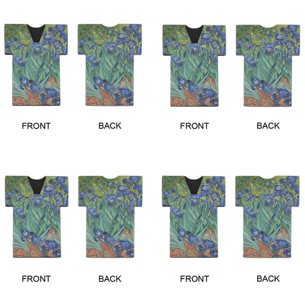 Irises (Van Gogh) Jersey Bottle Cooler - Set of 4 - APPROVAL