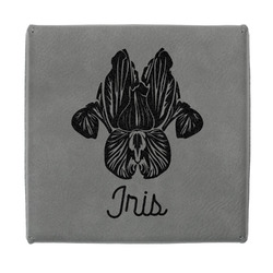 Irises (Van Gogh) Jewelry Gift Box - Engraved Leather Lid