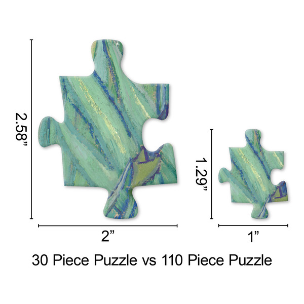 Irises (Van Gogh) Jigsaw Puzzle - Piece Comparison