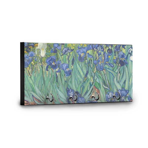 Irises (Van Gogh) Key Hanger - Front View with Hooks