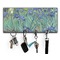 Irises (Van Gogh) Key Hanger w/ 4 Hooks & Keys