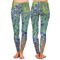 Irises (Van Gogh) Ladies Leggings - Front and Back
