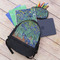 Irises (Van Gogh) Large Backpack - Black - With Stuff