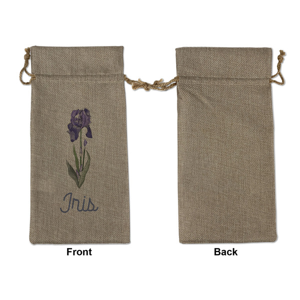 Irises (Van Gogh) Large Burlap Gift Bags - Front Approval