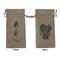Irises (Van Gogh) Large Burlap Gift Bags - Front & Back