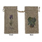 Irises (Van Gogh) Large Burlap Gift Bag - Front & Back