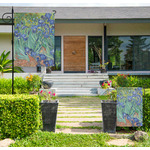 Irises (Van Gogh) Large Garden Flag - Single Sided