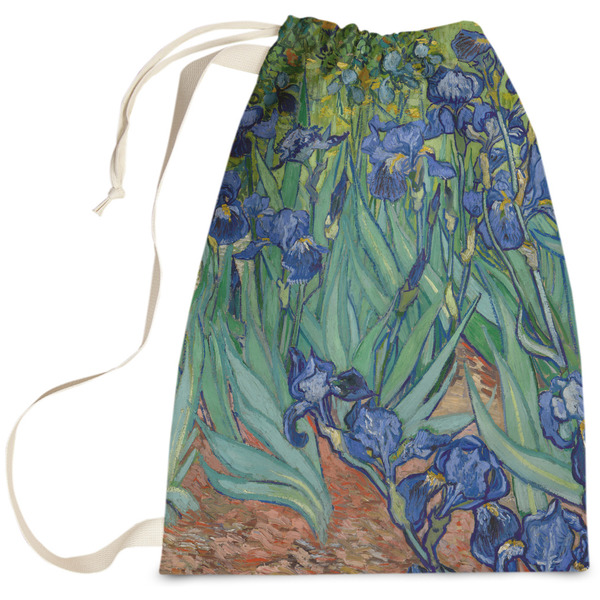 Custom Irises (Van Gogh) Laundry Bag - Large