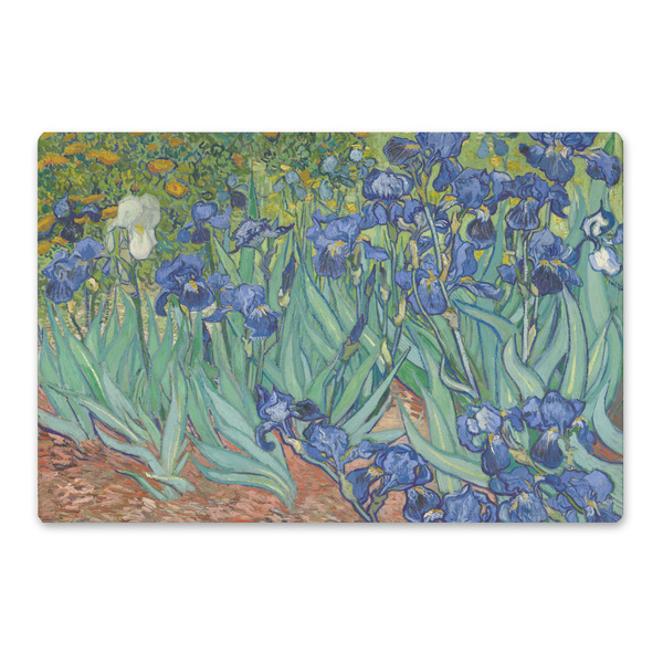 Custom Irises (Van Gogh) Large Rectangle Car Magnet