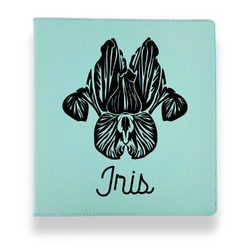 Irises (Van Gogh) Leather Binder - 1" - Teal