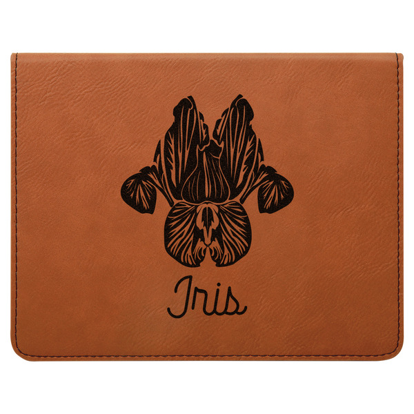 Irises (Van Gogh) Leatherette 4-Piece Wine Tool Set Flat