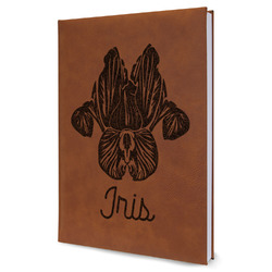 Irises (Van Gogh) Leatherette Journal - Large - Single Sided