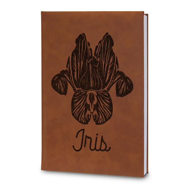 Custom Irises (Van Gogh) Leatherette Journal - Large - Double Sided